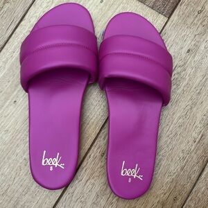 beek sugarbird leather slide sandal